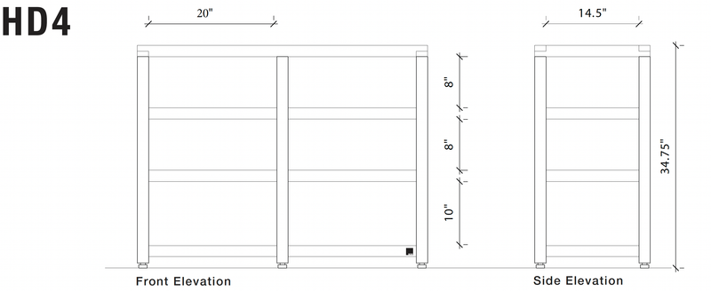 Box Furniture Co - Heritage Series, Double Wide Rack